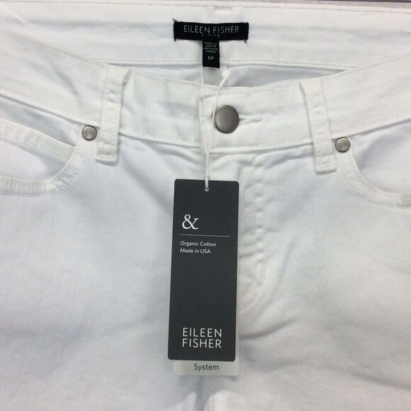 Eileen Fisher Jeans Women’s 6P White Organic Cotton Stretch Slim Ankle NWT $178 - Picture 11 of 12